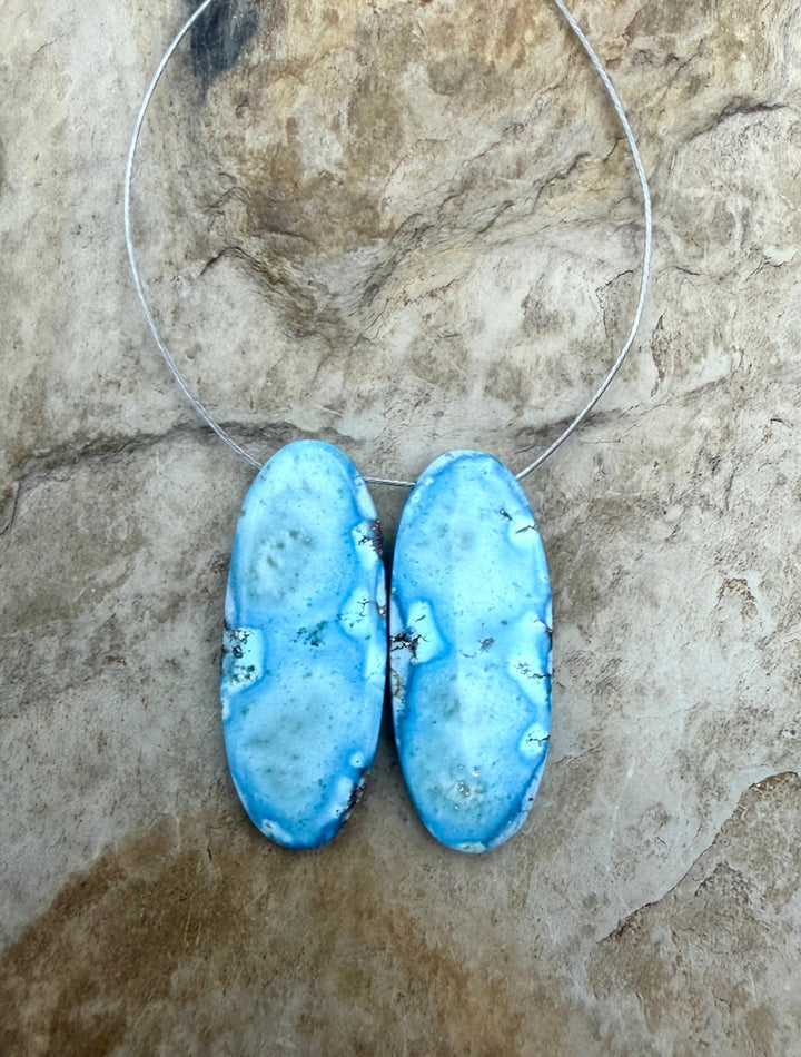 RARE AAA+ Golden Hills Turquoise (Kazakhstan) Matching Pair