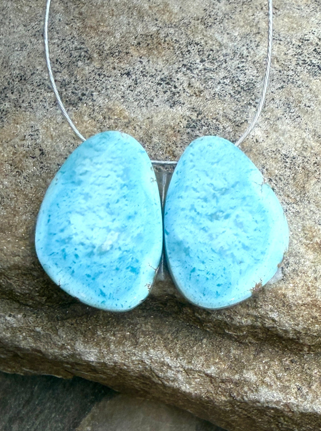 RARE AAA+ Golden Hills Turquoise (Kazakhstan) Matching Pair