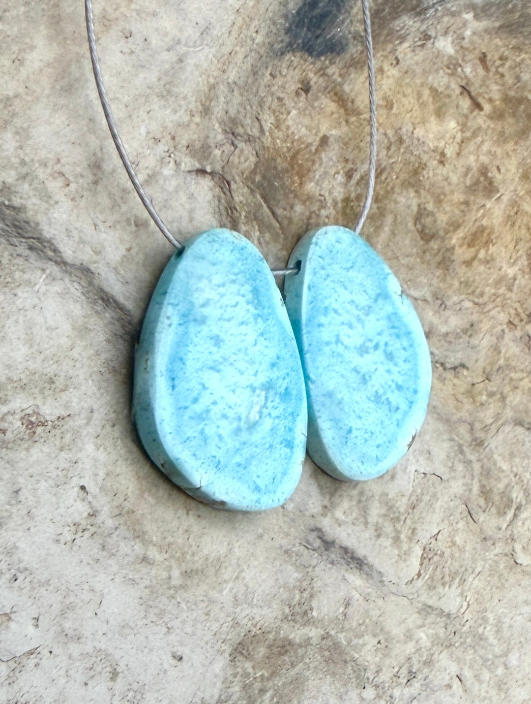 RARE AAA+ Golden Hills Turquoise (Kazakhstan) Matching Pair