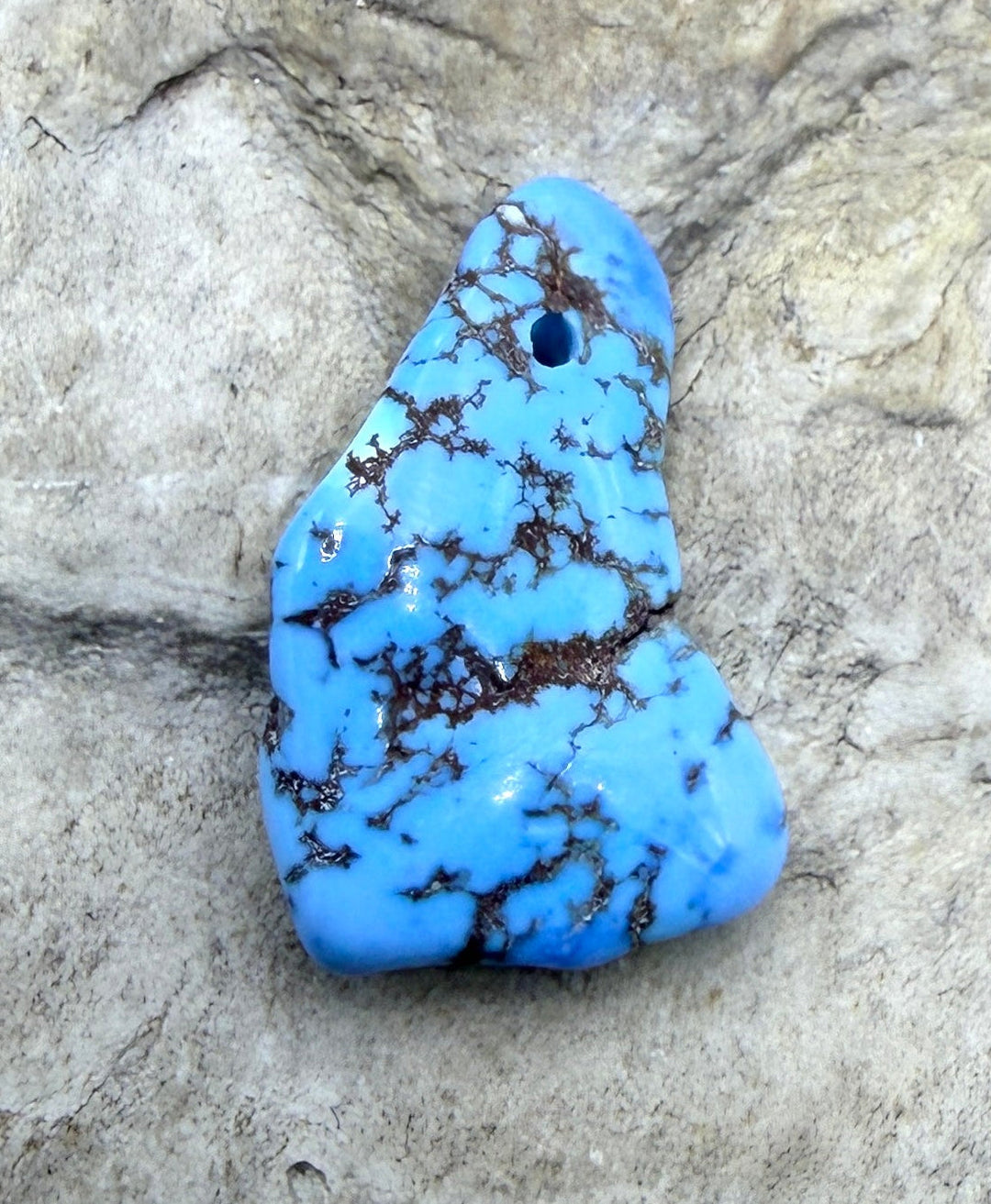 RARE AAA+ Golden Hills Turquoise (Kazakhstan) Nugget Bead