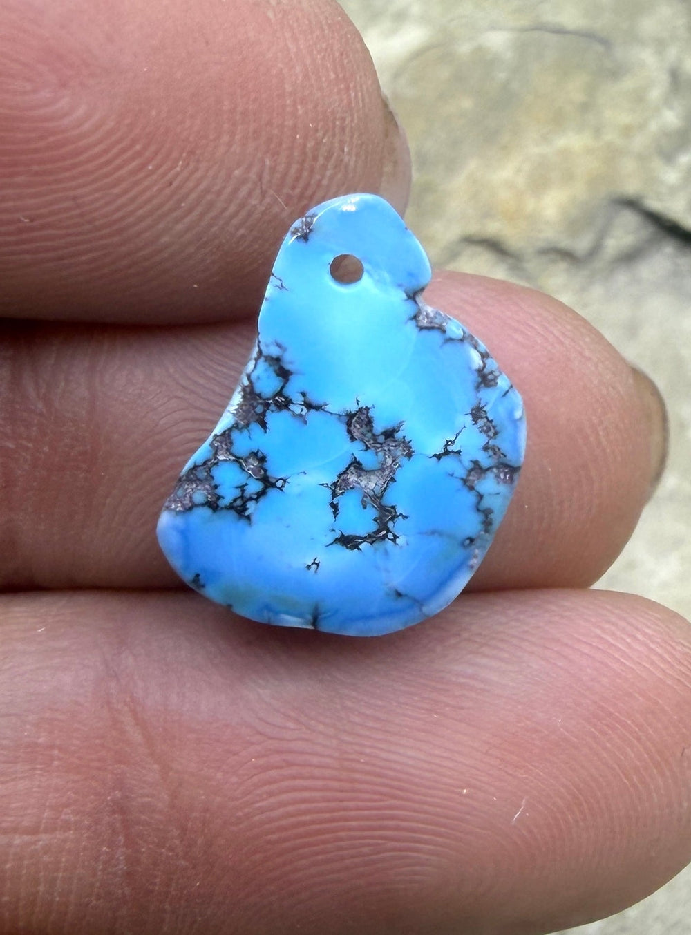 RARE AAA+ Golden Hills Turquoise (Kazakhstan) Nugget Bead