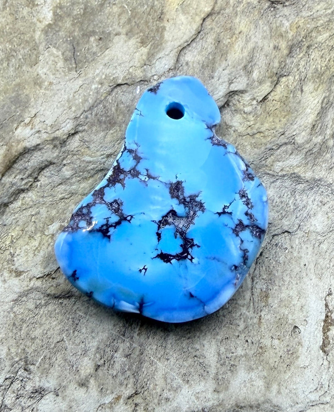 RARE AAA+ Golden Hills Turquoise (Kazakhstan) Nugget Bead