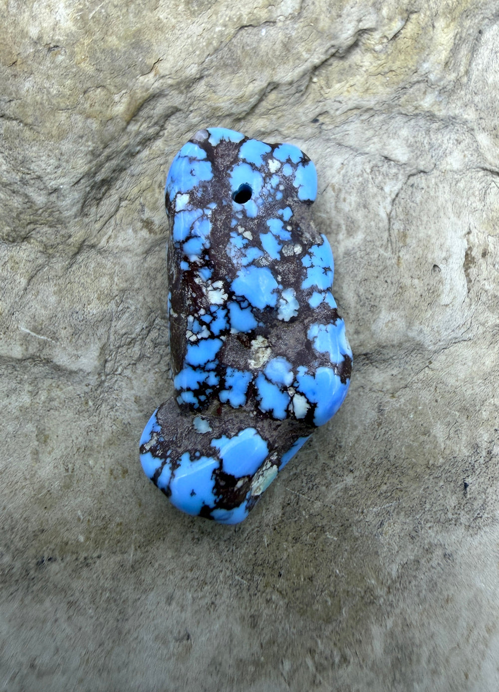 RARE AAA+ Golden Hills Turquoise (Kazakhstan) Nugget Bead