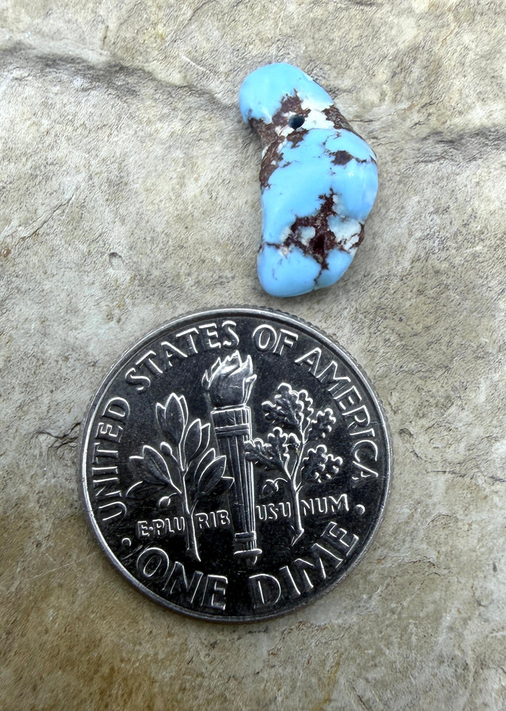 RARE AAA+ Golden Hills Turquoise (Kazakhstan) Nugget Bead