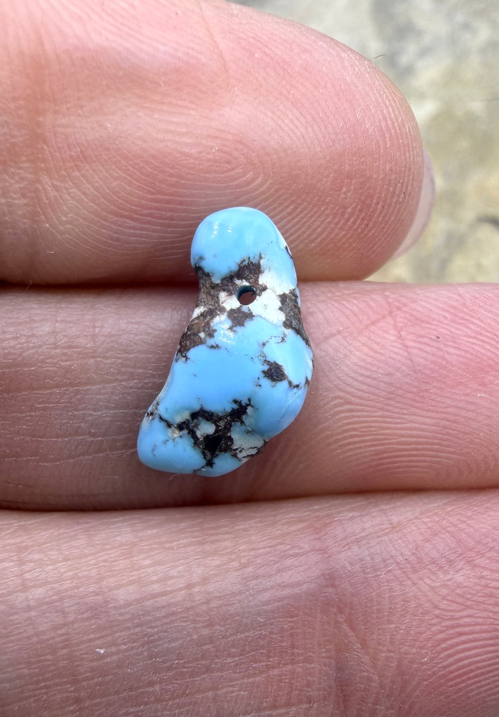 RARE AAA+ Golden Hills Turquoise (Kazakhstan) Nugget Bead