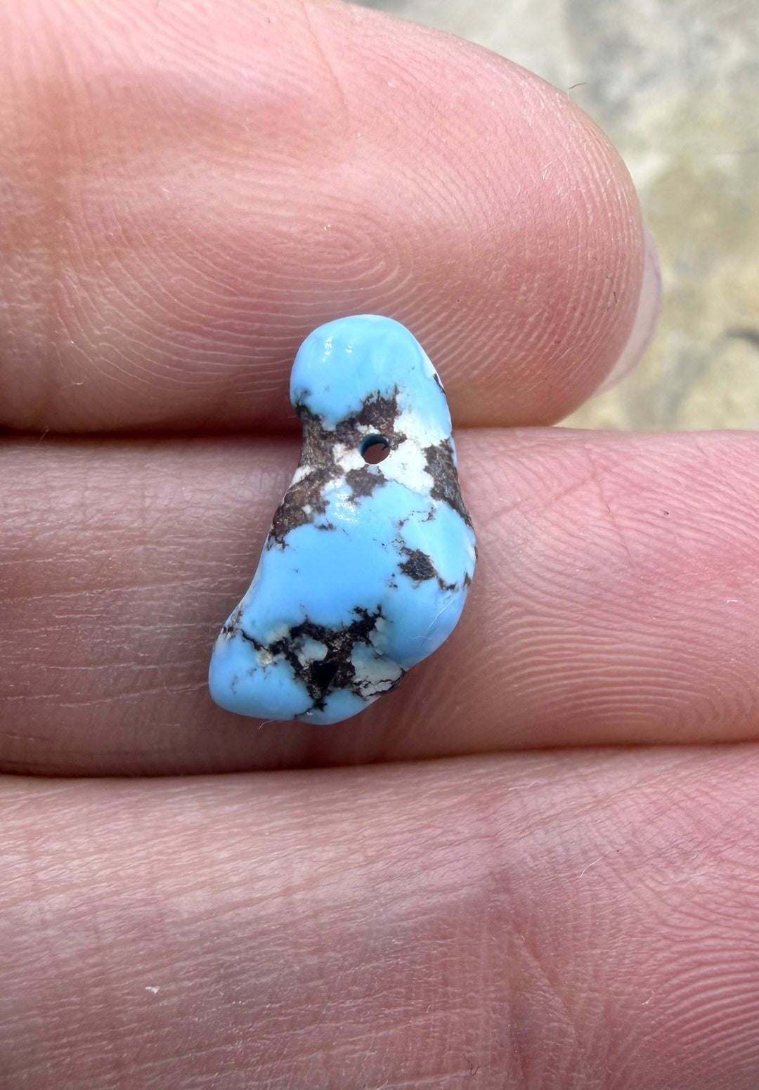 RARE AAA+ Golden Hills Turquoise (Kazakhstan) Nugget Bead