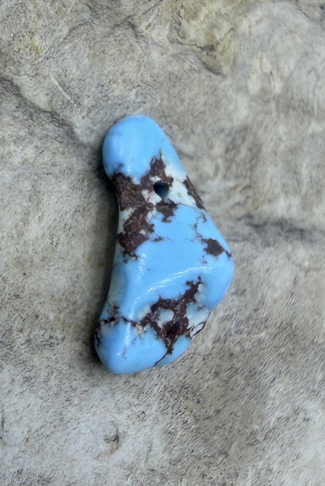RARE AAA+ Golden Hills Turquoise (Kazakhstan) Nugget Bead