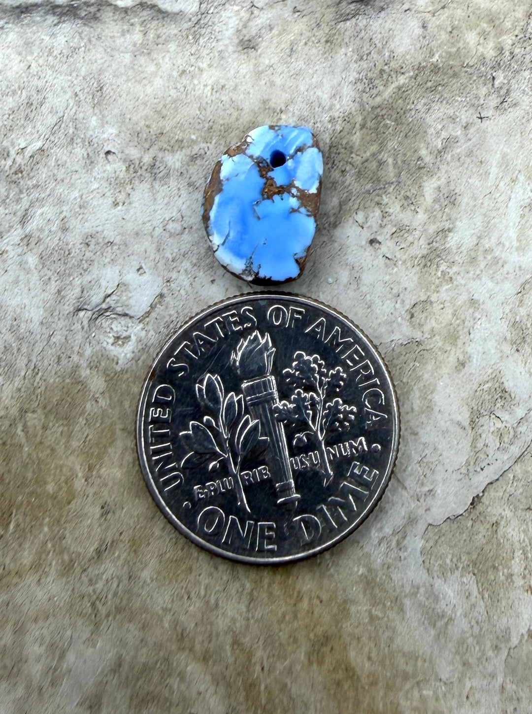 RARE AAA+ Golden Hills Turquoise (Kazakhstan) Nugget Bead