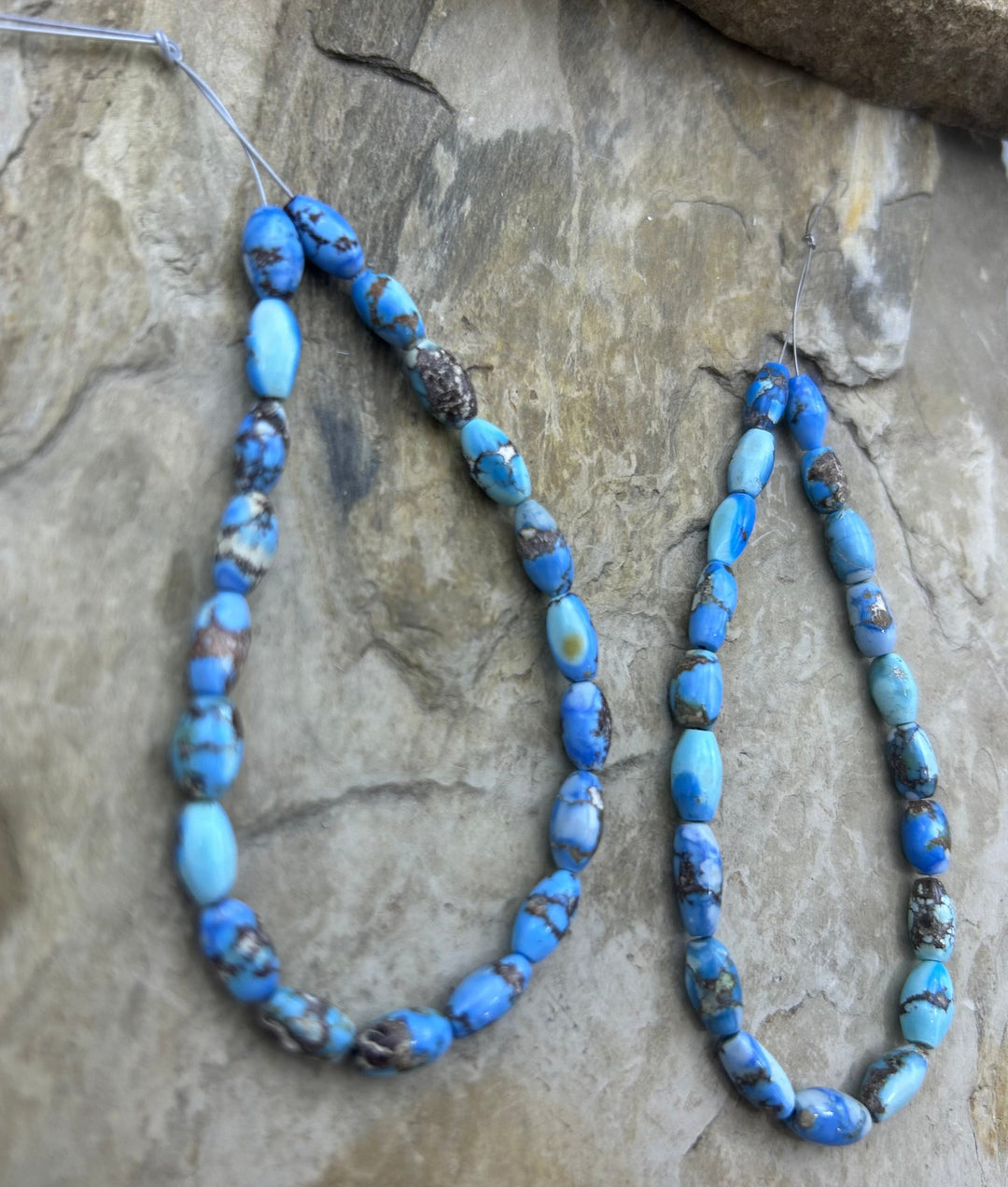 RARE AAA+ Golden Hills Turquoise (Kazakhstan) Rice Beads