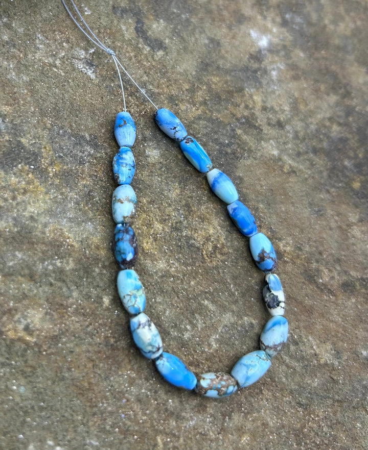 RARE AAA+ Golden Hills Turquoise (Kazakhstan) Rice Beads