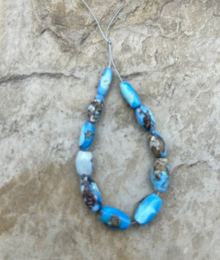 RARE AAA+ Golden Hills Turquoise (Kazakhstan) Rice Beads