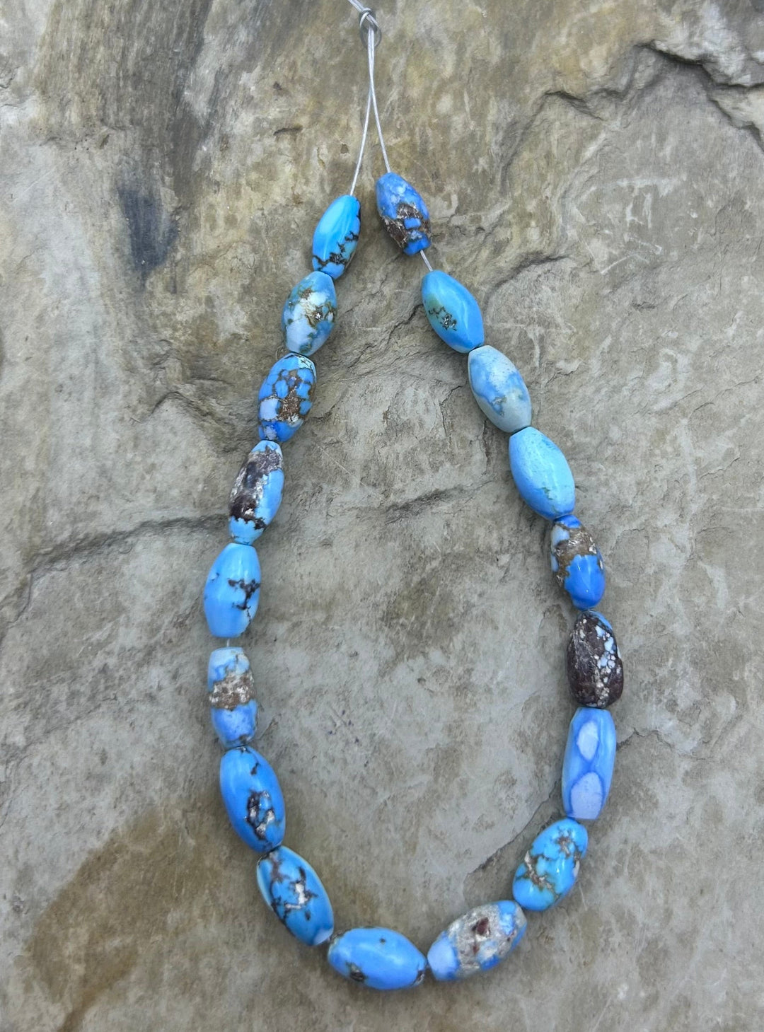 RARE AAA+ Golden Hills Turquoise (Kazakhstan) Rice Beads