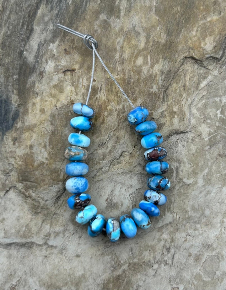 RARE AAA+ Golden Hills Turquoise (Kazakhstan) Rondelle