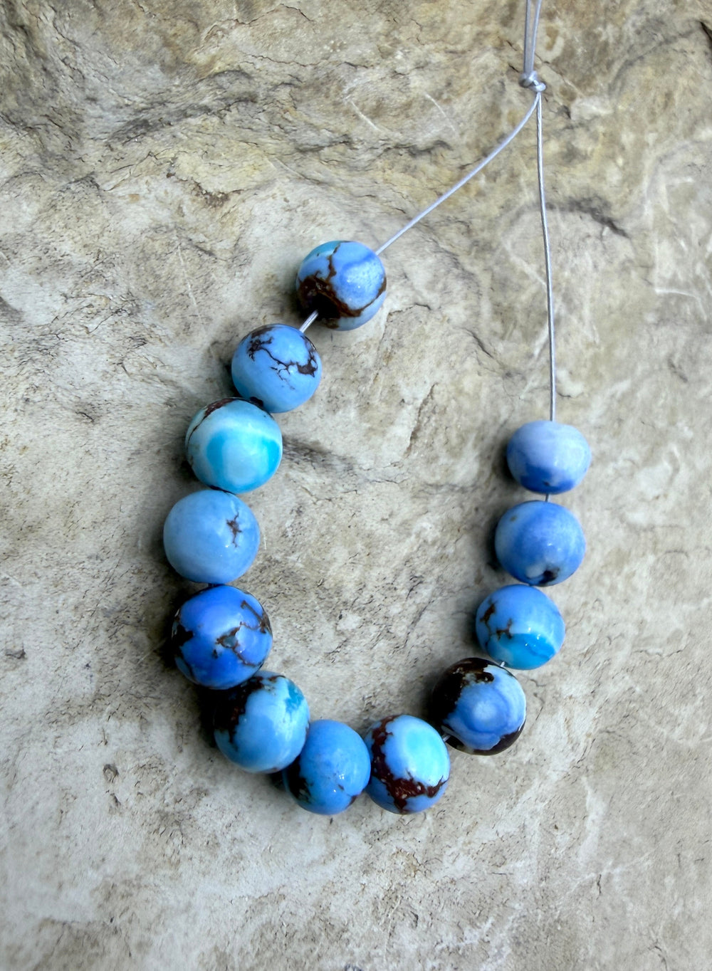 RARE AAA+ Golden Hills Turquoise (Kazakhstan) Round Beads