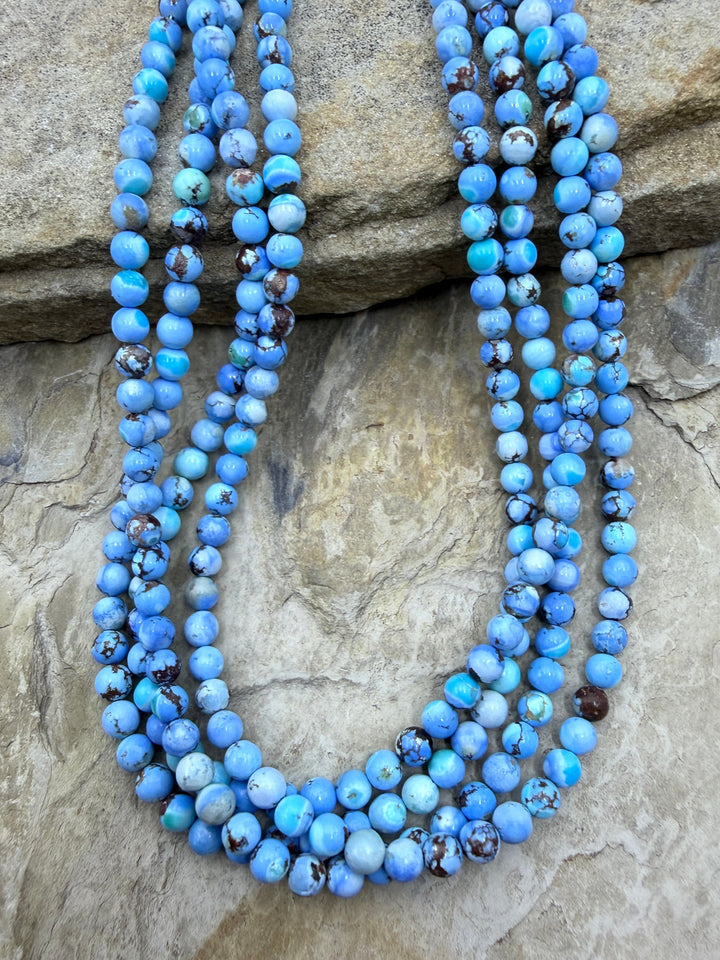 RARE AAA+ Golden Hills Turquoise (Kazakhstan) Round Beads