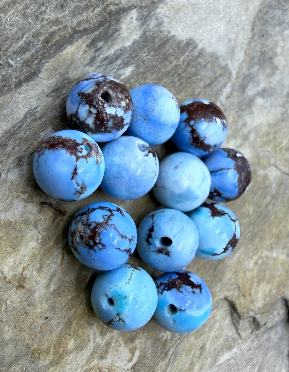 RARE AAA+ Golden Hills Turquoise (Kazakhstan) Round Beads