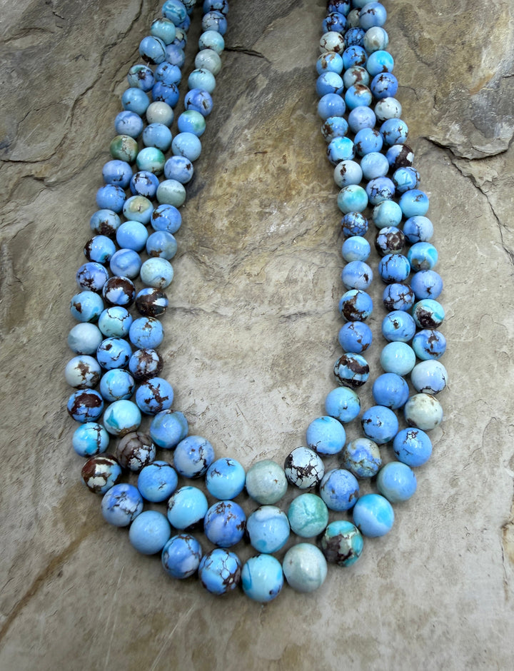 RARE AAA+ Golden Hills Turquoise (Kazakhstan) Round Beads