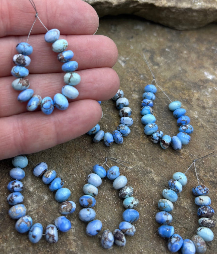 RARE AAA+ Golden Hills Turquoise (Kazakhstan) Round Beads