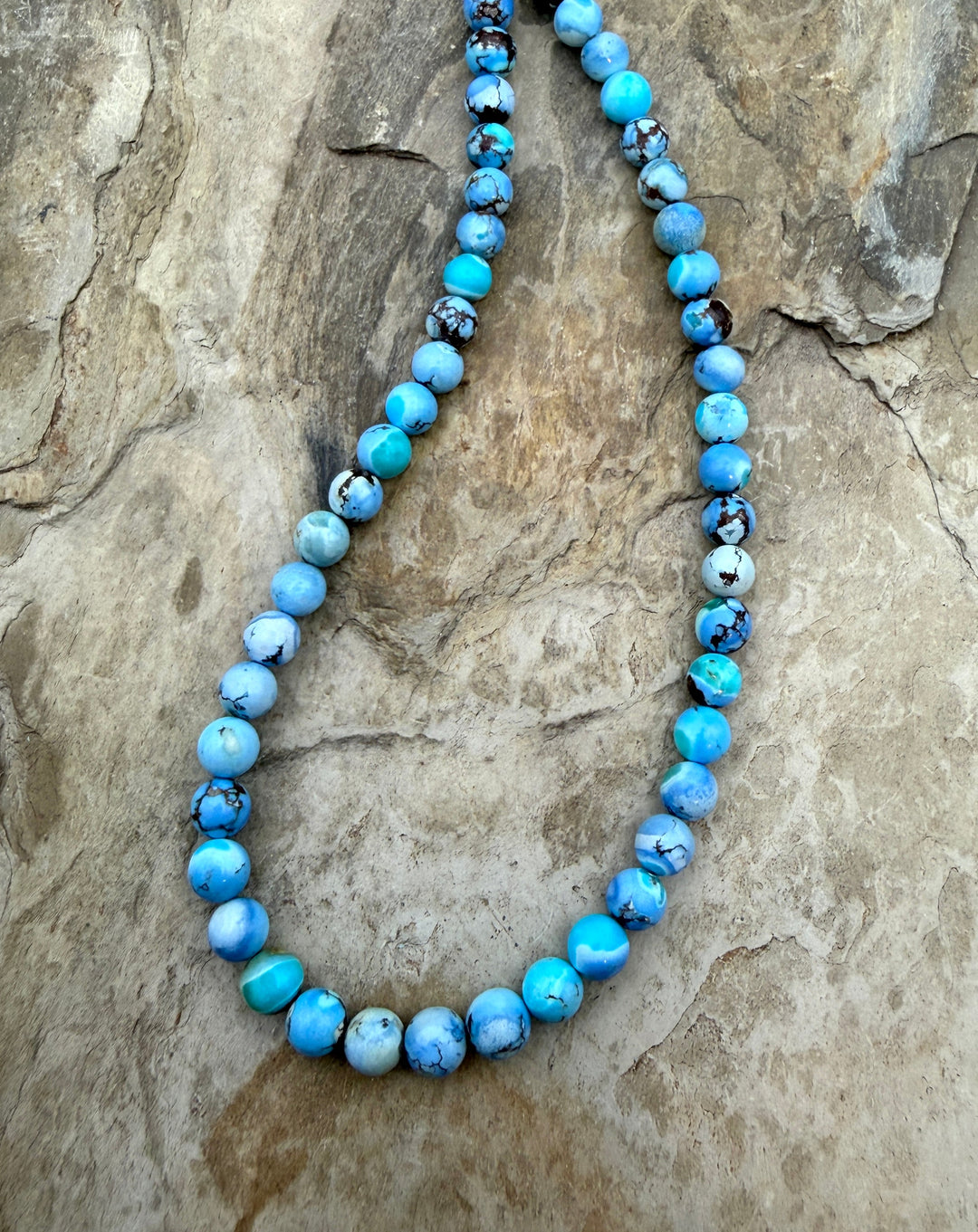 RARE AAA+ Golden Hills Turquoise (Kazakhstan) Round Beads
