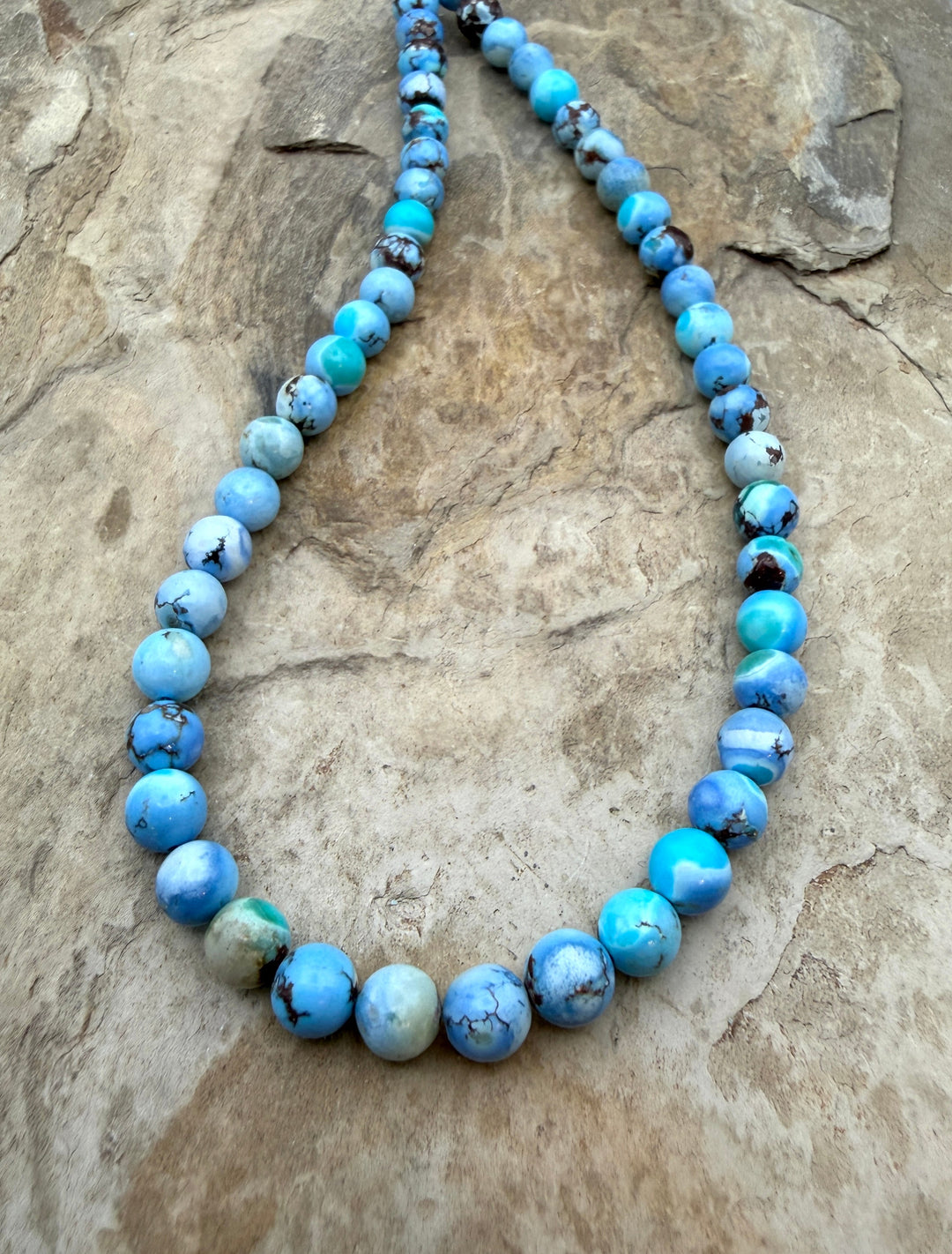 RARE AAA+ Golden Hills Turquoise (Kazakhstan) Round Beads