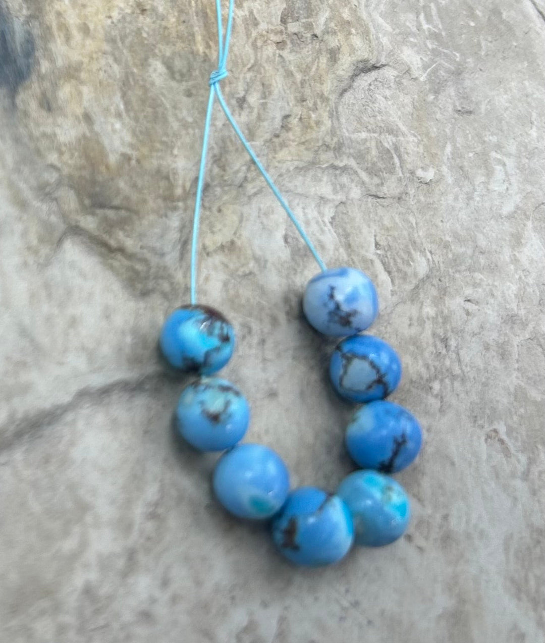 RARE AAA+ Golden Hills Turquoise (Kazakhstan) Round Beads