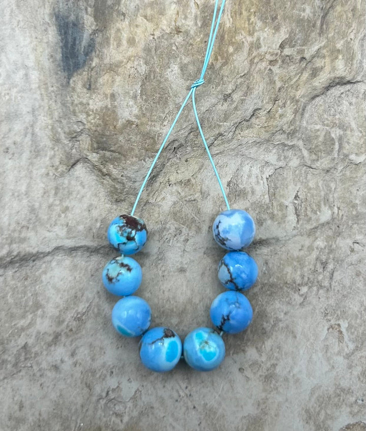 RARE AAA+ Golden Hills Turquoise (Kazakhstan) Round Beads