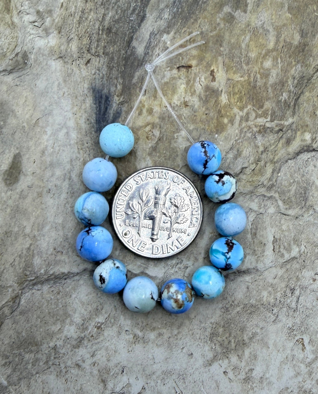 RARE AAA+ Golden Hills Turquoise (Kazakhstan)Round Beads