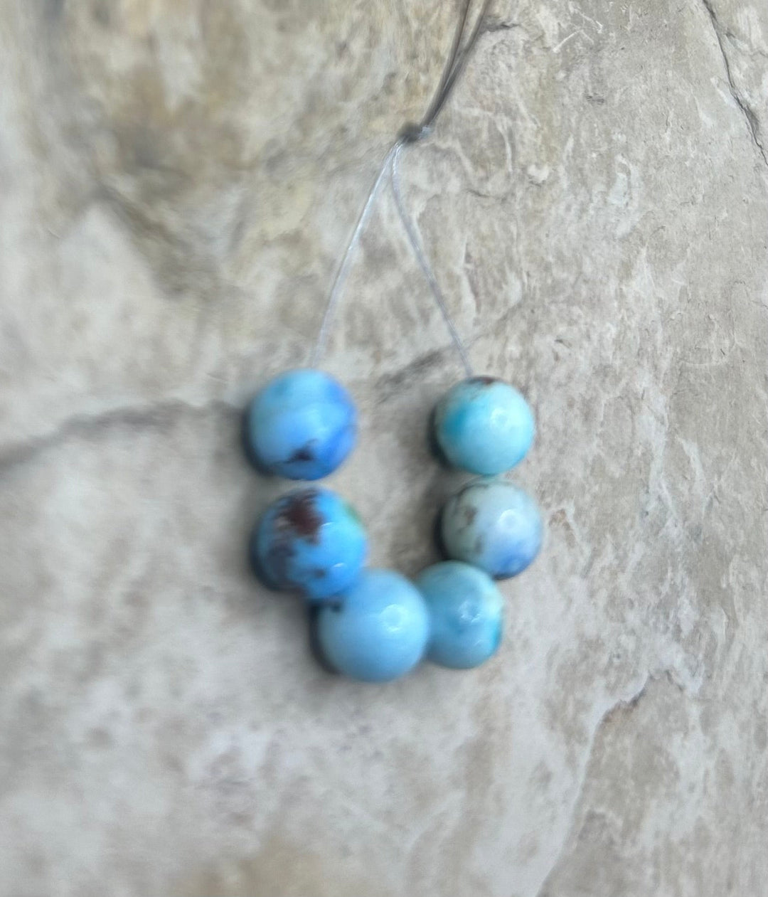 RARE AAA+ Golden Hills Turquoise (Kazakhstan) Round Beads