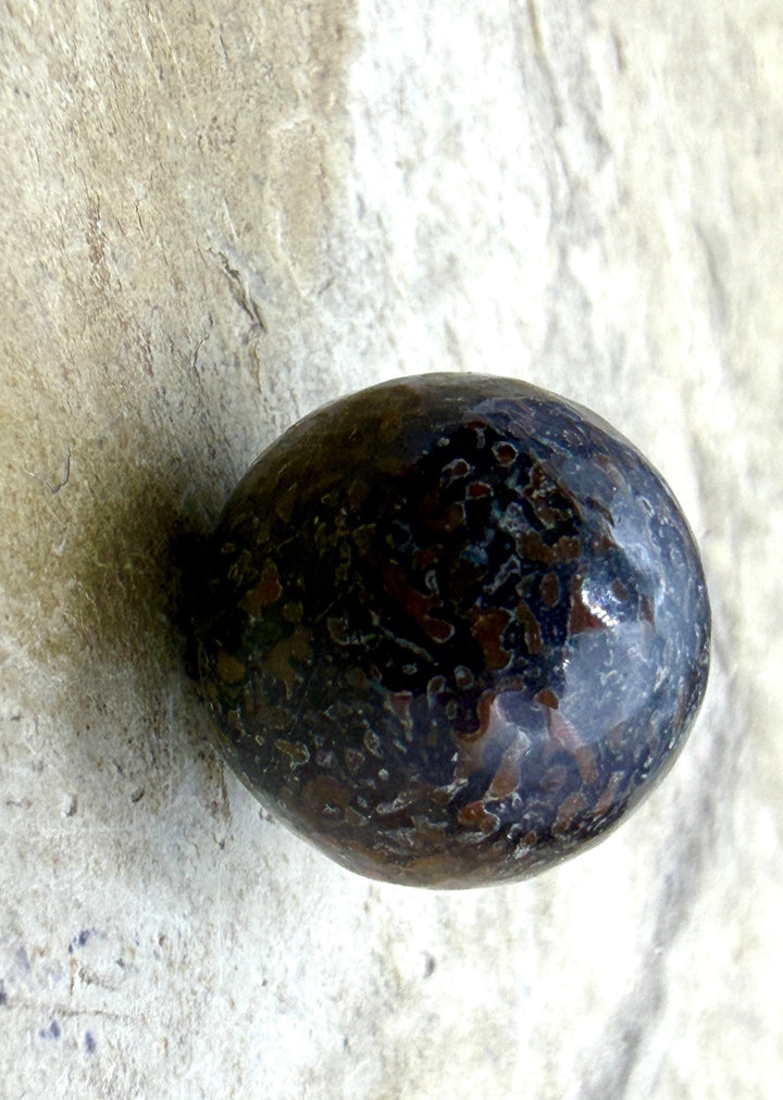 RARE AAA+ High Pattern Utah Dinosaur Bone 12mm Round Bead