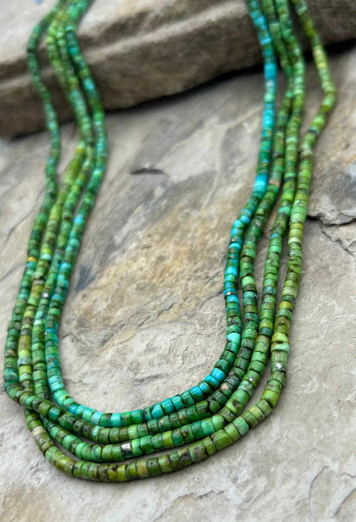 RARE AAA+ Sonoran Gold Turquoise (Mex) 3-4mm Heishi Beads