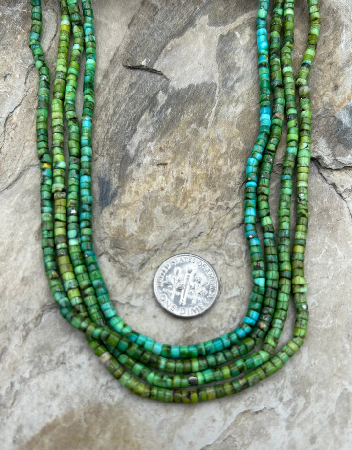 RARE AAA+ Sonoran Gold Turquoise (Mex) 3-4mm Heishi Beads
