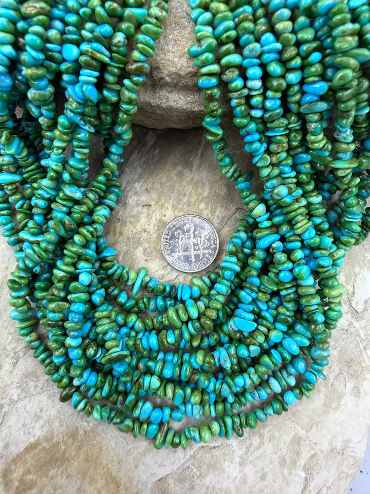 RARE AAA+ Sonoran Gold Turquoise (Mex) 3-5mm Stacked