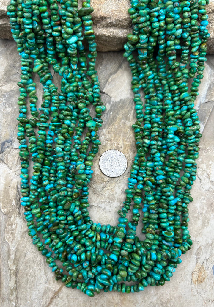 RARE AAA+ Sonoran Gold Turquoise (Mex) 3-6mm Stacked