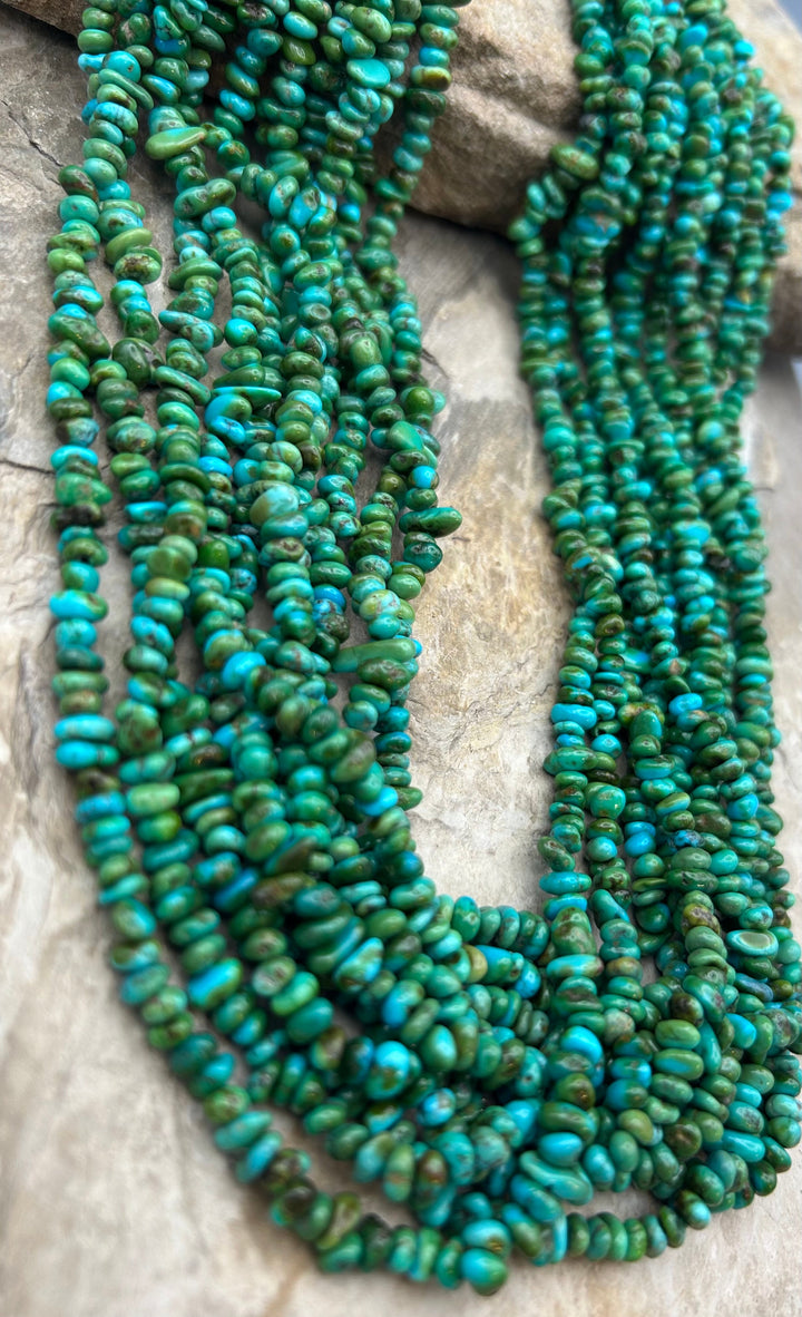 RARE AAA+ Sonoran Gold Turquoise (Mex) 3-6mm Stacked
