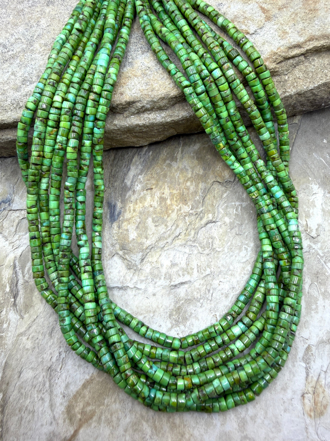 RARE AAA+ Sonoran Gold Turquoise (Mex) 3.8-4mm Heishi Beads
