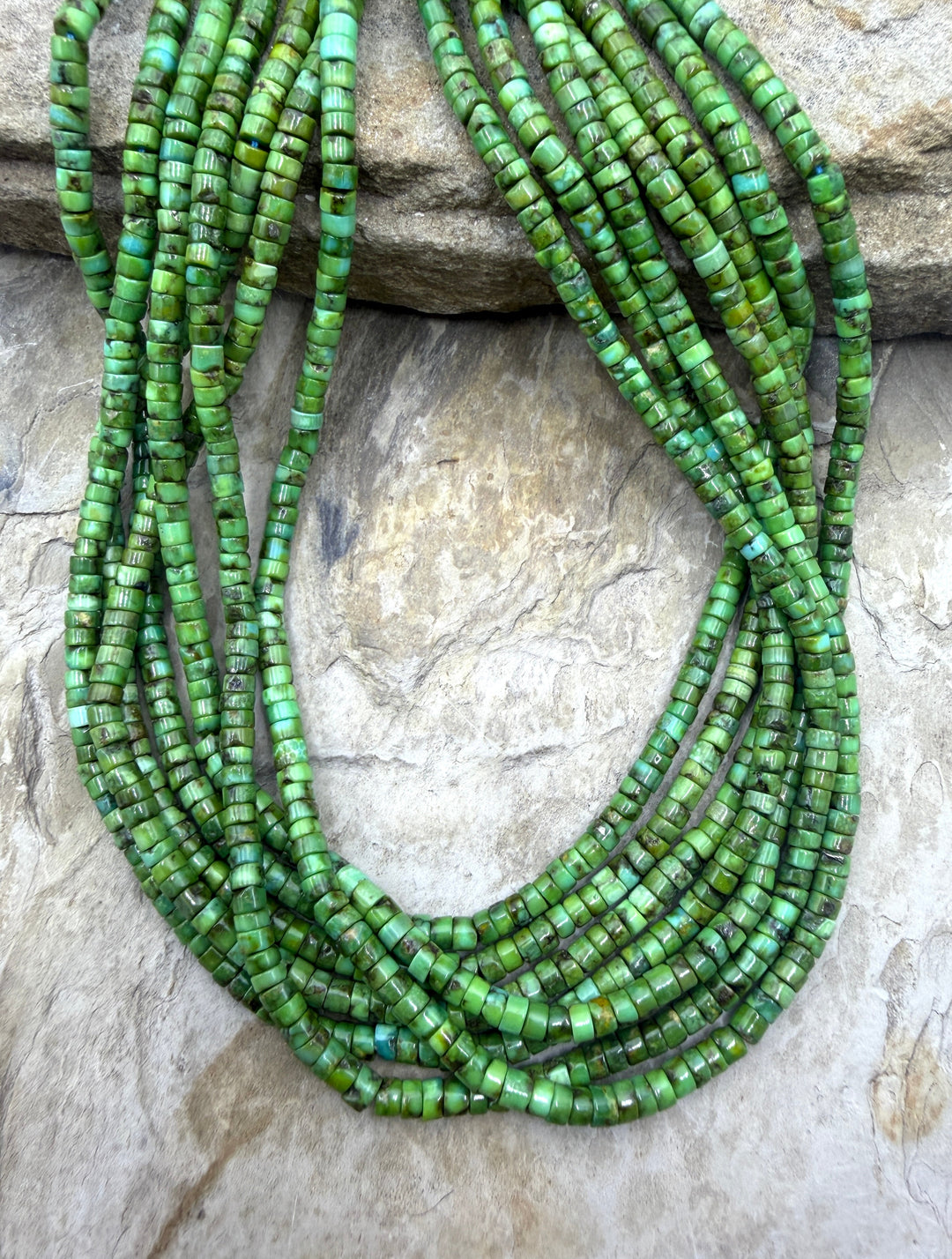 RARE AAA+ Sonoran Gold Turquoise (Mex) 4mm Heishi Beads