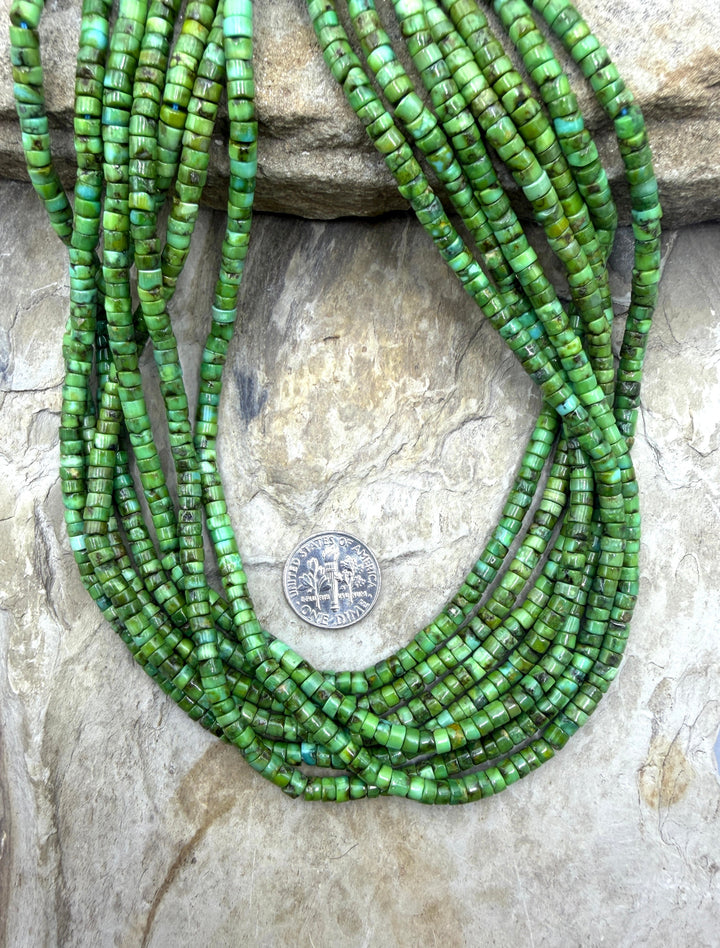 RARE AAA+ Sonoran Gold Turquoise (Mex) 4mm Heishi Beads