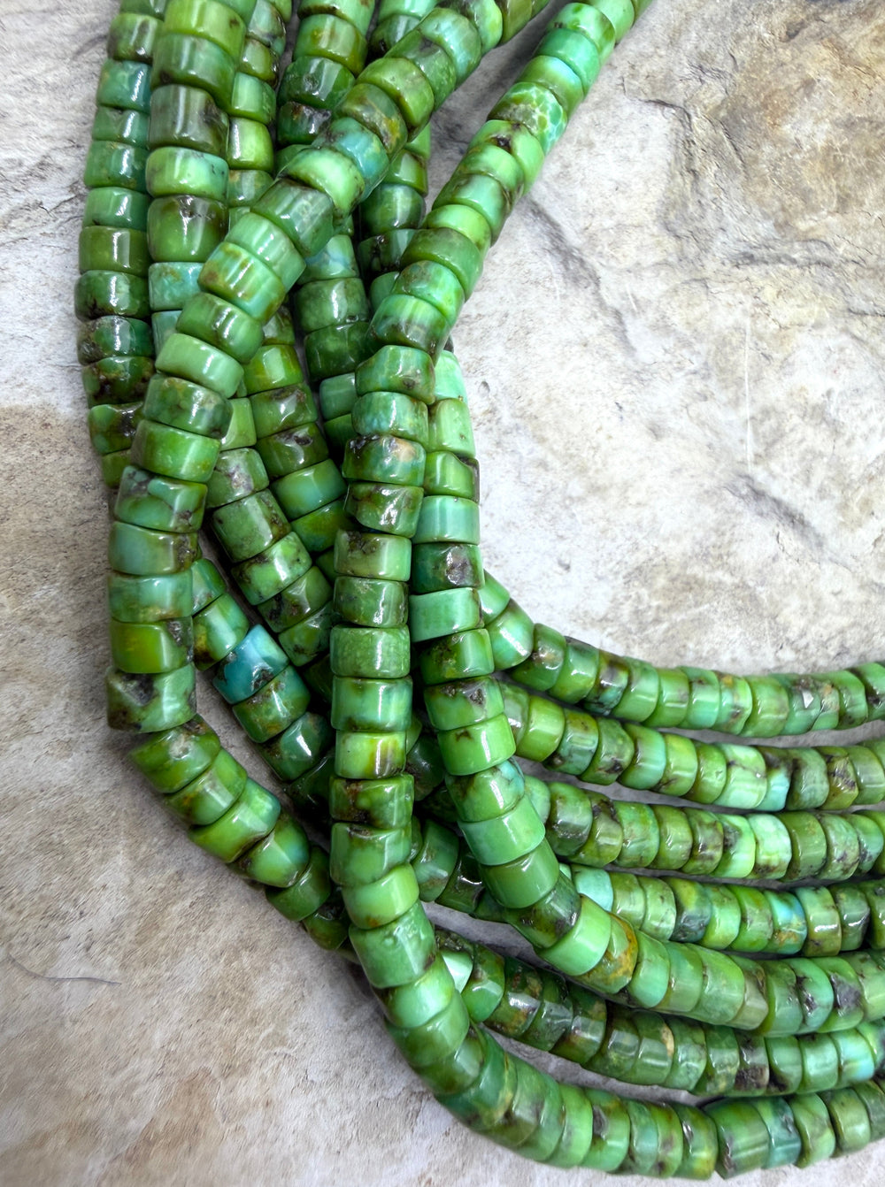 RARE AAA+ Sonoran Gold Turquoise (Mex) 4mm Heishi Beads