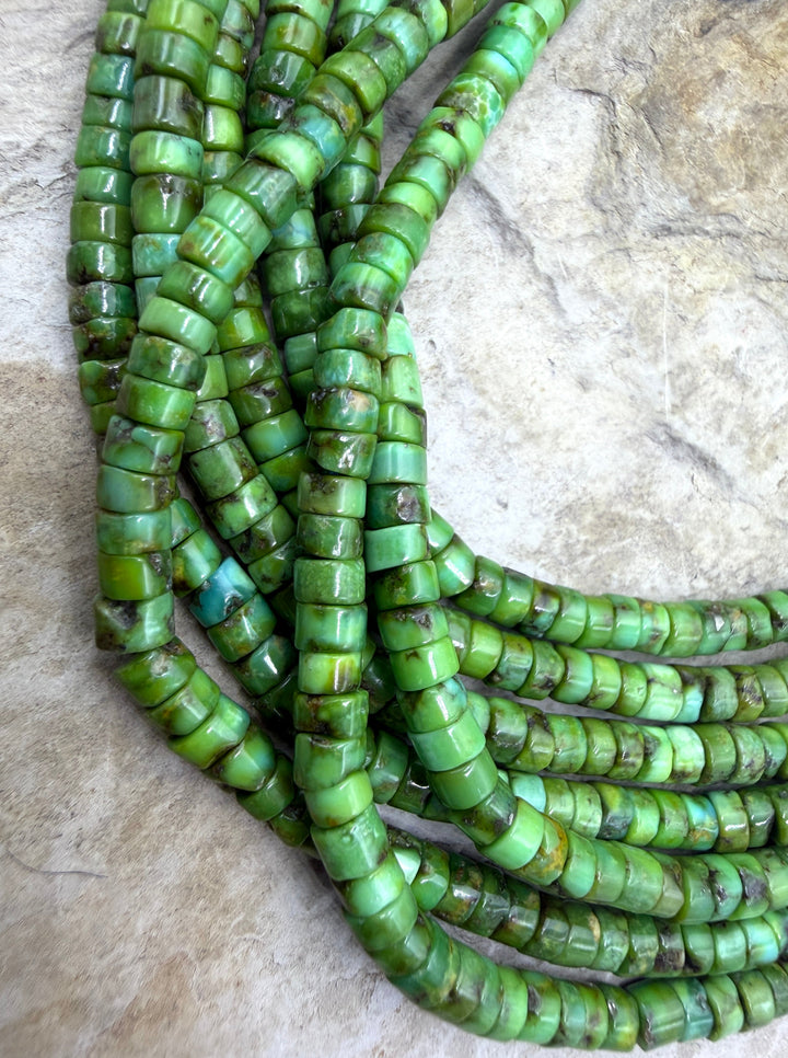 RARE AAA+ Sonoran Gold Turquoise (Mex) 4mm Heishi Beads