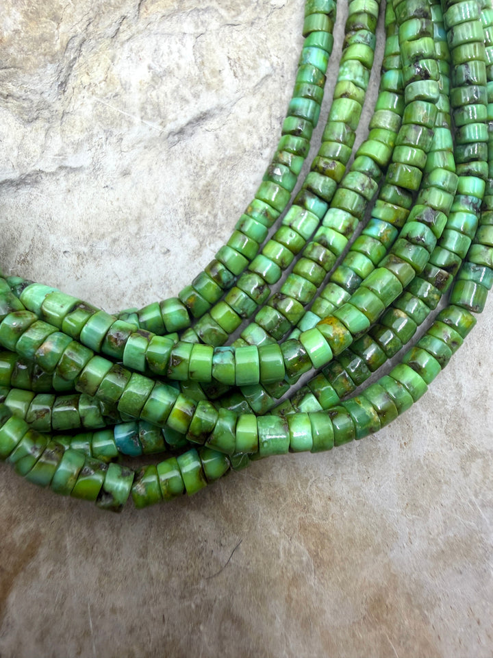 RARE AAA+ Sonoran Gold Turquoise (Mex) 4mm Heishi Beads