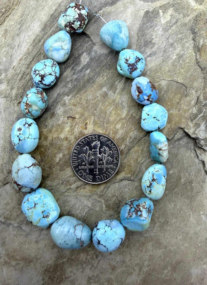 RARE (AB Grade) Golden Hills Turquoise (Kazakhstan) Large