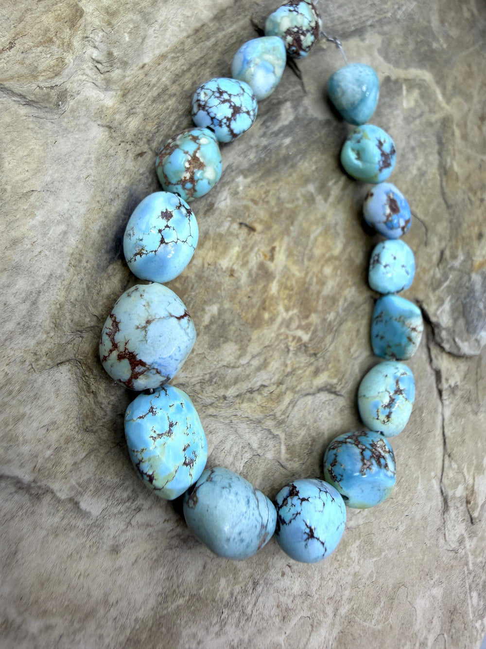 RARE (AB Grade) Golden Hills Turquoise (Kazakhstan) Large