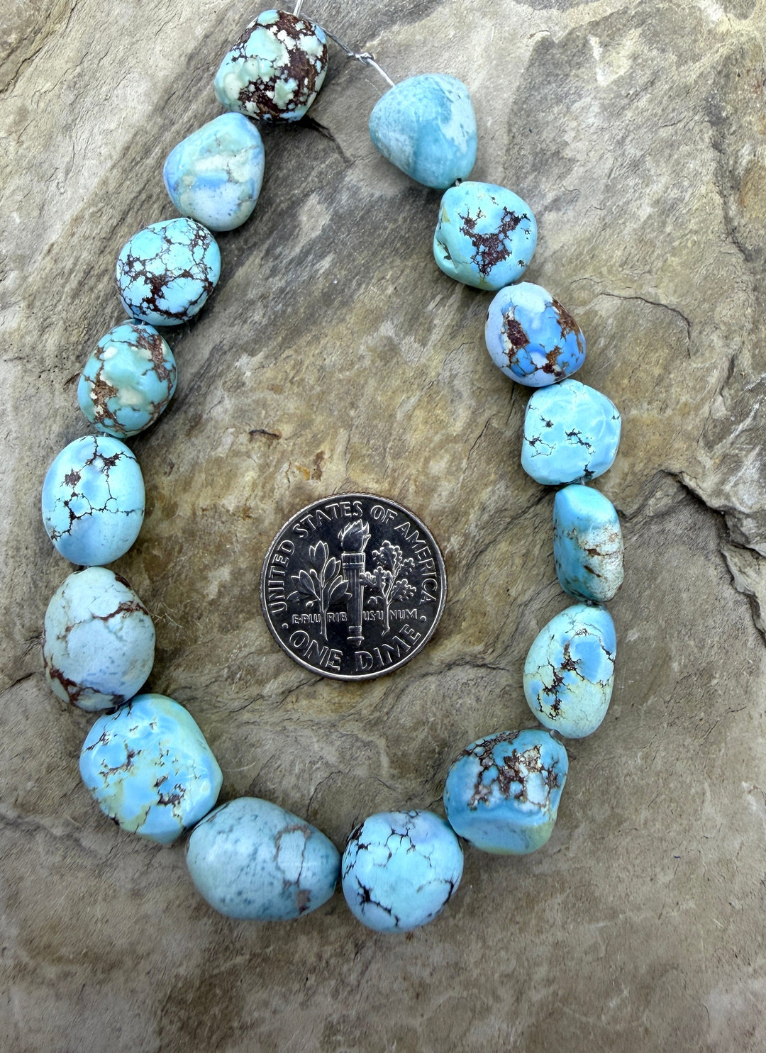 RARE Golden Hills Turquoise (Kazakhstan) Large Rounded