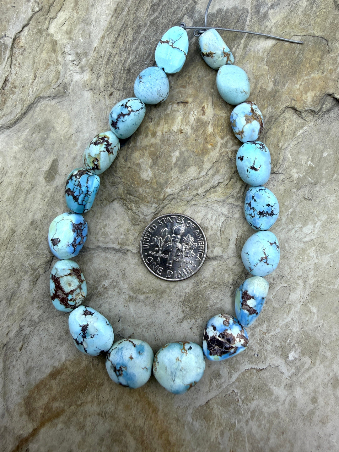 RARE Golden Hills Turquoise (Kazakhstan) Large Rounded