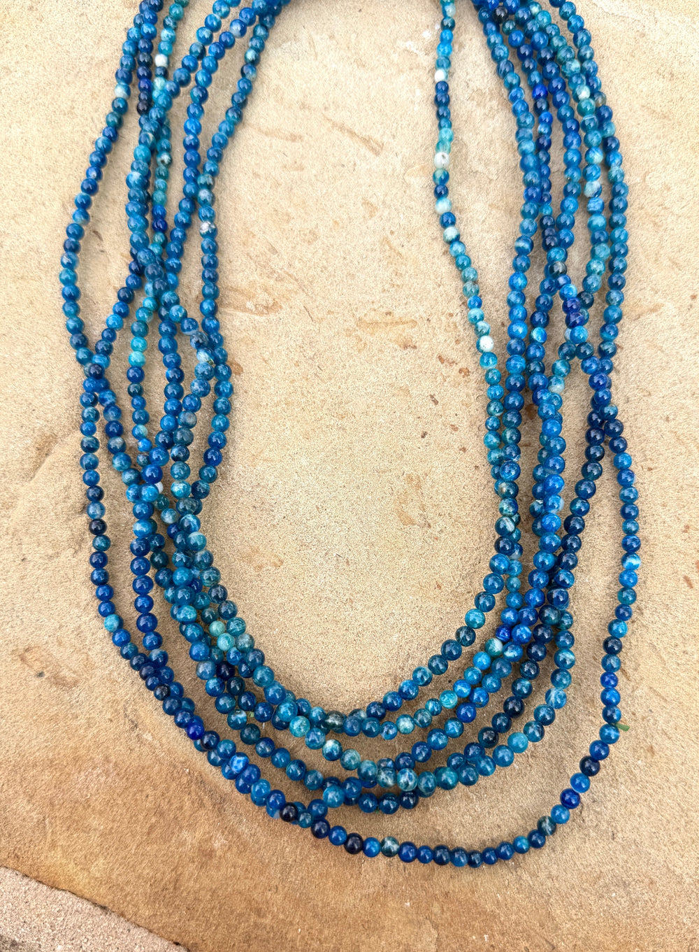 RARE Afghanite (Afghanastan) 4-5mm Round Beads 21 Inch