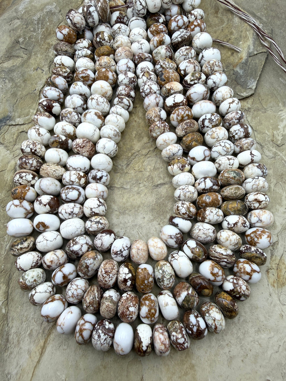 RARE Arizona Wild Horse 10mm Rondelle Beads Strand 16 inch