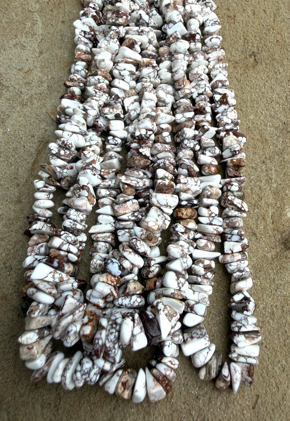 RARE Arizona Wild Horse 6-8mm Chip Bead Strands 16 Inch
