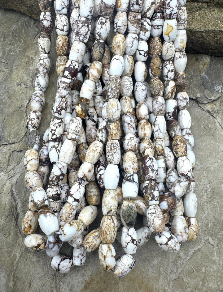 RARE Arizona Wild Horse 6x10mm Handcut Barrel Beads Strand