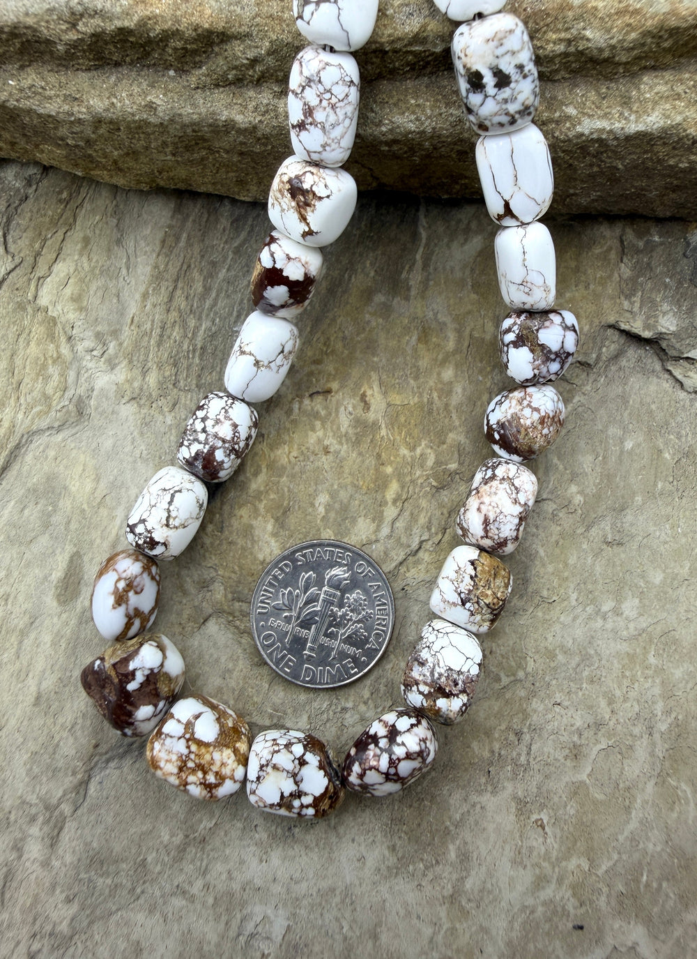 RARE Arizona Wild Horse 8-10mm Nugget Beads 16 Inch Strand