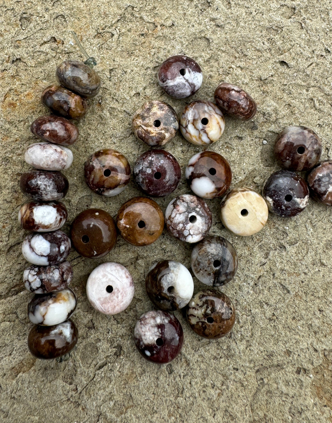 RARE Arizona Wild Horse 9mm Rondelle Shaped Beads Package